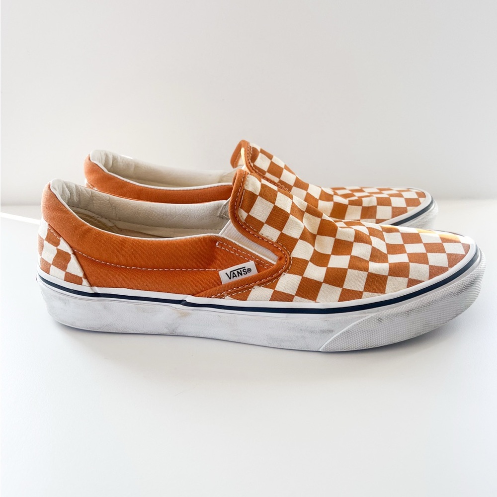 🥮Vans Checkerboard Classic Slip-On / Golden Brown 🥮